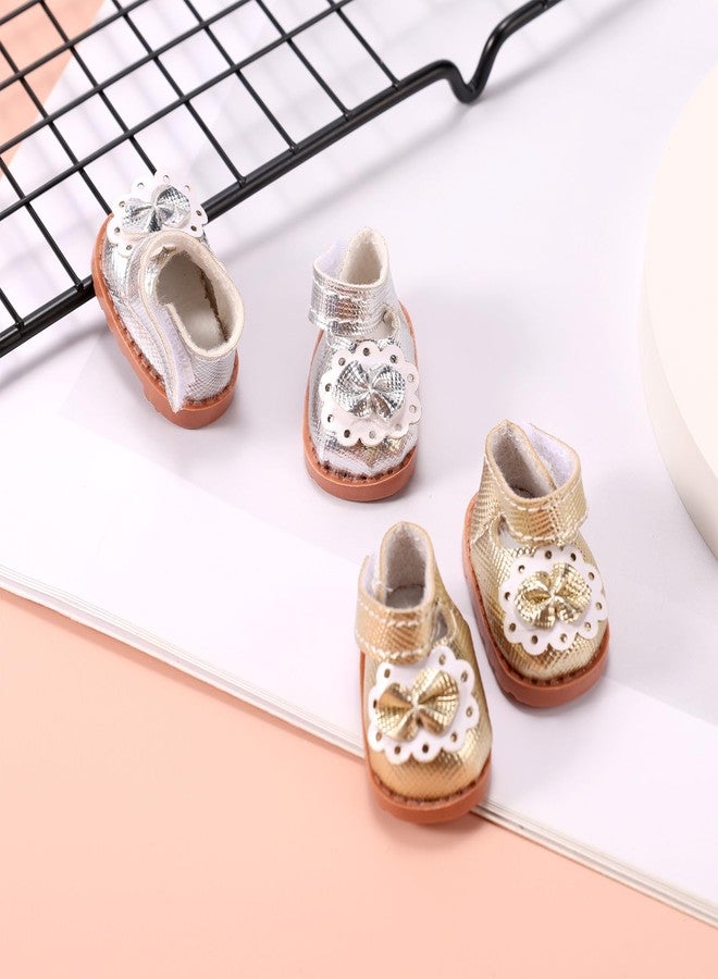 Sinbana 2 Pairs Mini Doll Shoes for Dolls, 2 Styles 6.69in Mini Doll Shoes Fashion Kawaii Canvas Sneaker for Toy Outfit Accessories - Image 3